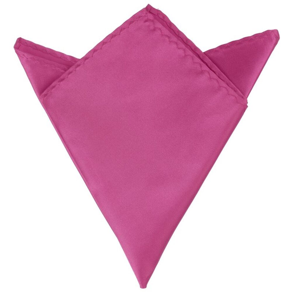 Foldable Handkerchiefs Satin Shiny Solid Color Pocket Square Purple